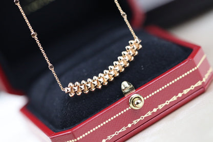 [BIJOUX]CLASH PINK GOLD NECKLACE