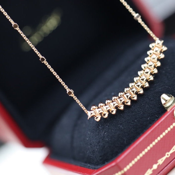 [BIJOUX] COLLIER CLASH OR ROSE