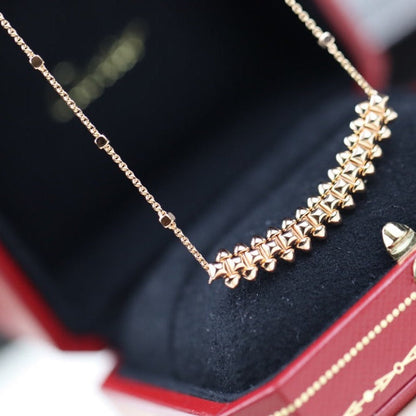 [BIJOUX]CLASH PINK GOLD NECKLACE