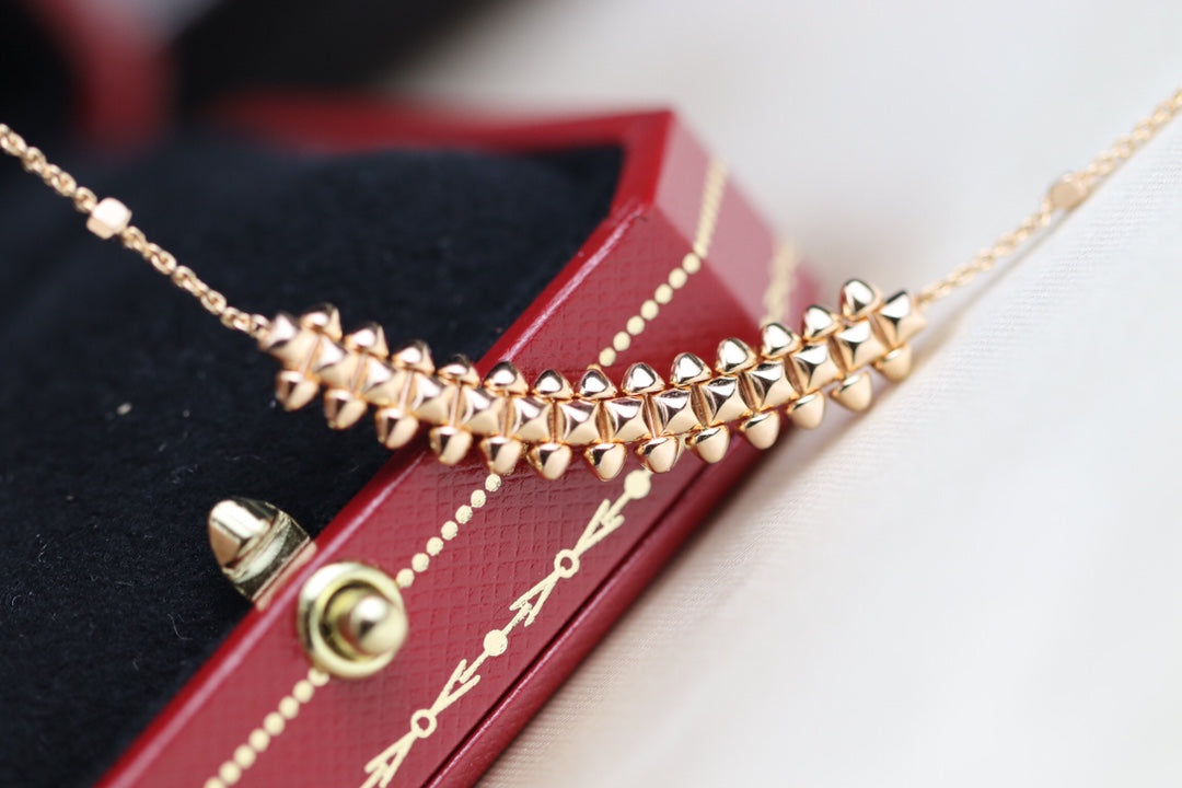 [BIJOUX]CLASH PINK GOLD NECKLACE