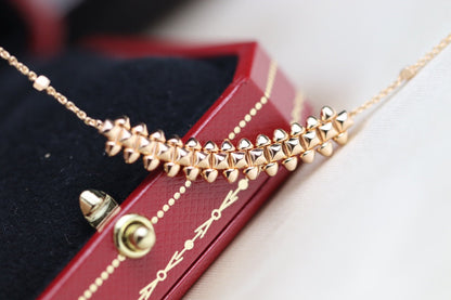 [BIJOUX]CLASH PINK GOLD NECKLACE