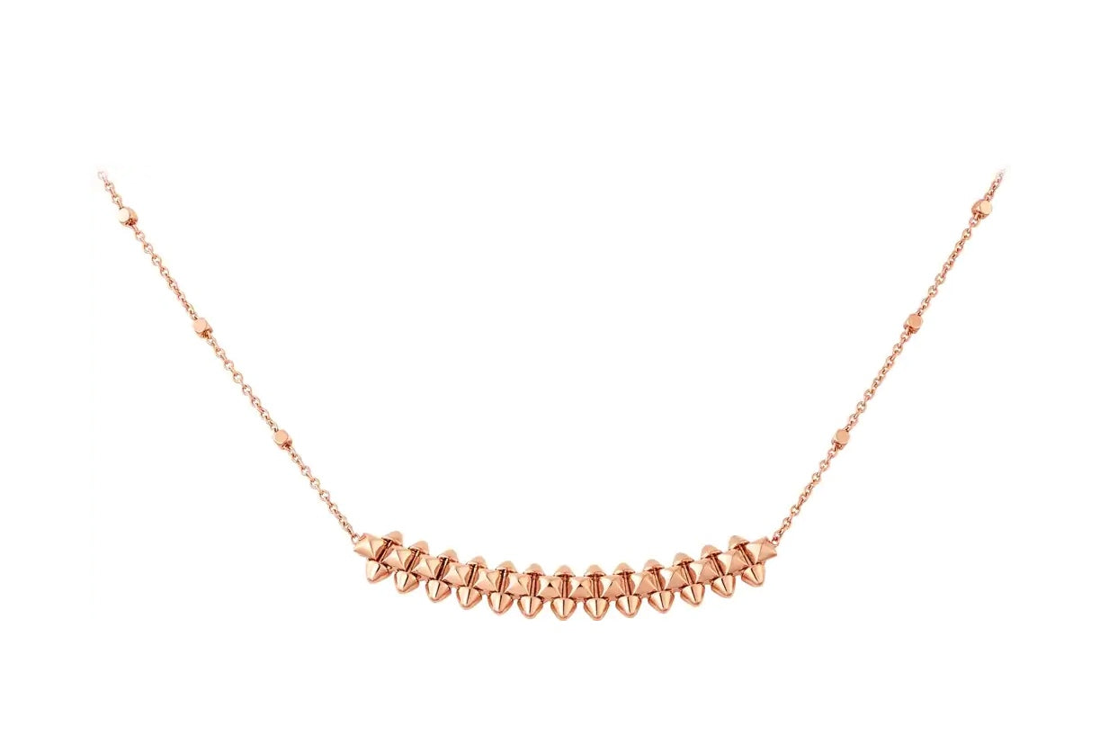 [BIJOUX] COLLIER CLASH OR ROSE