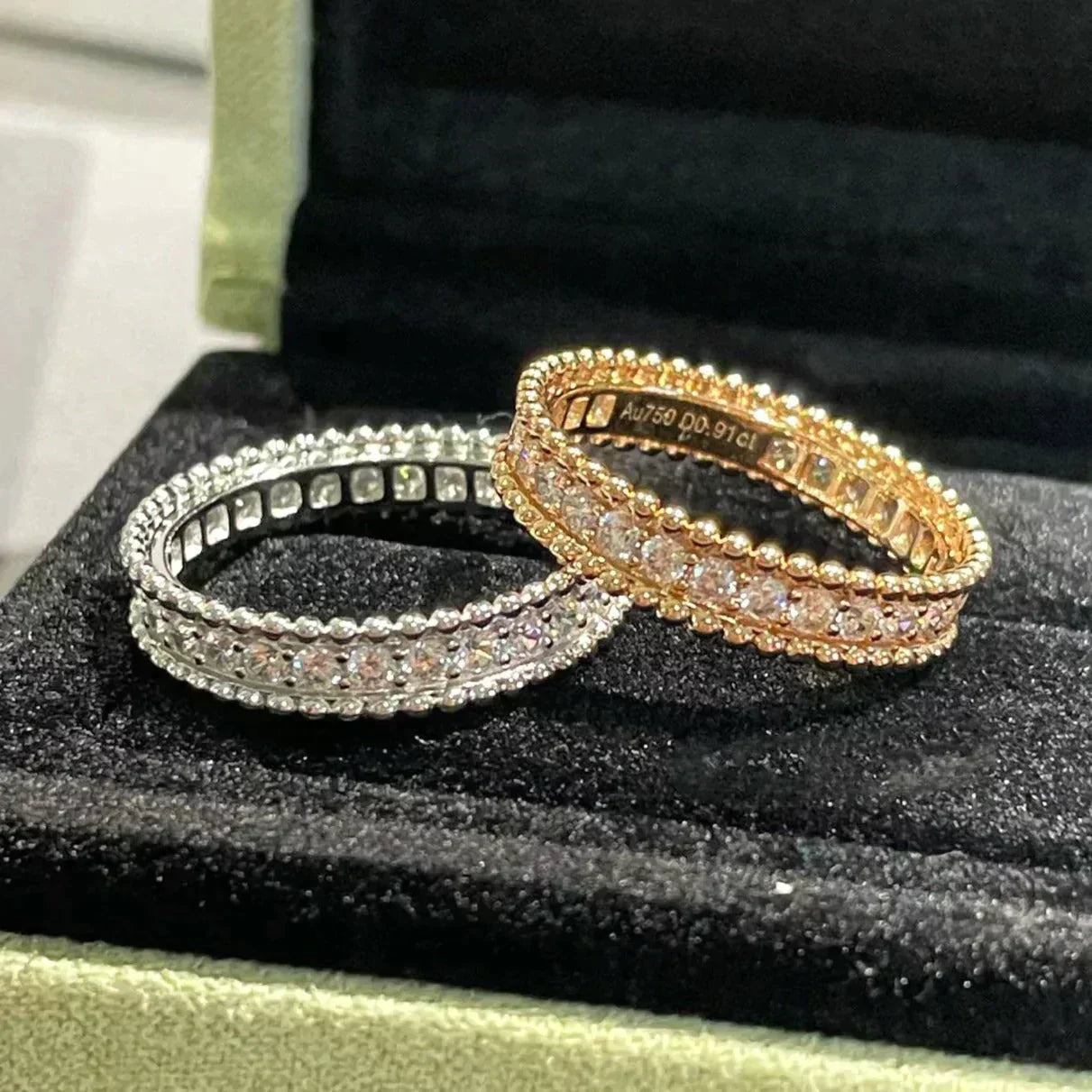 [BIJOUX]PERLEE DIAMOND ROSE GOLD RING