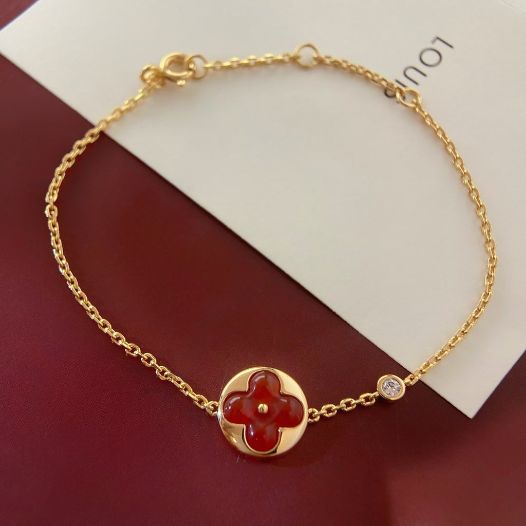 [BIJOUX]BRACELET CARNELIENNE PÉDANT SOLEIL