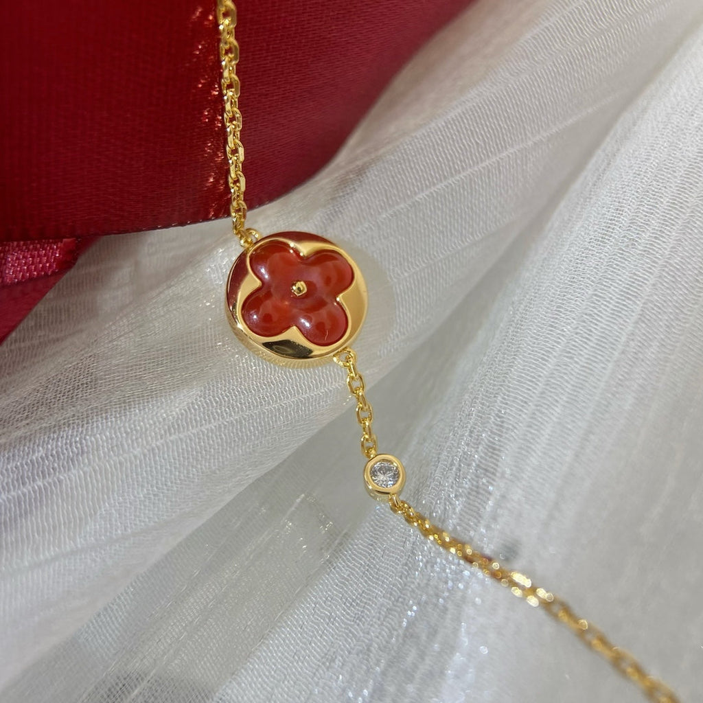 [BIJOUX]BRACELET CARNELIENNE PÉDANT SOLEIL
