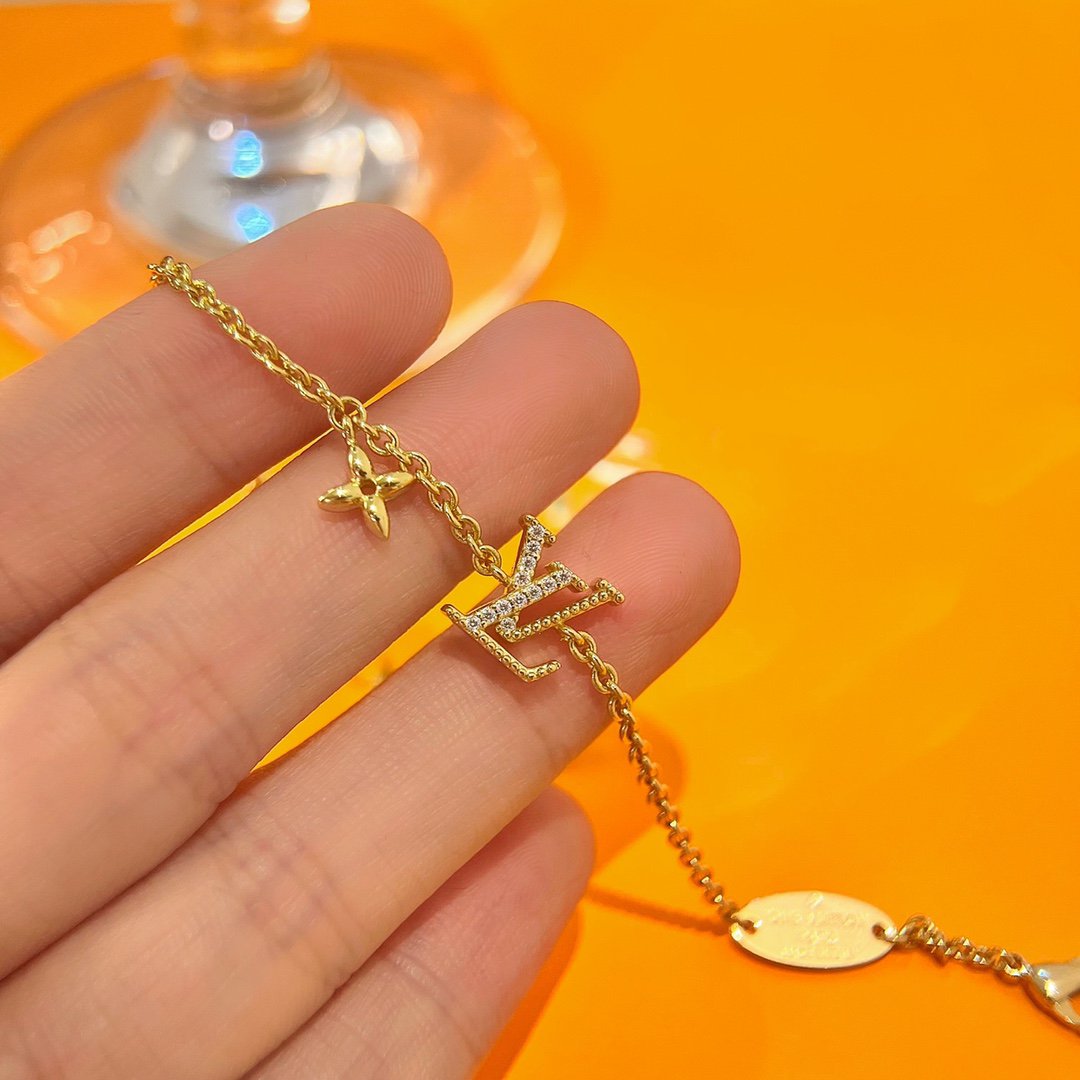 [BIJOUX]LOGO STAR MOTIF GOLD BRACELET
