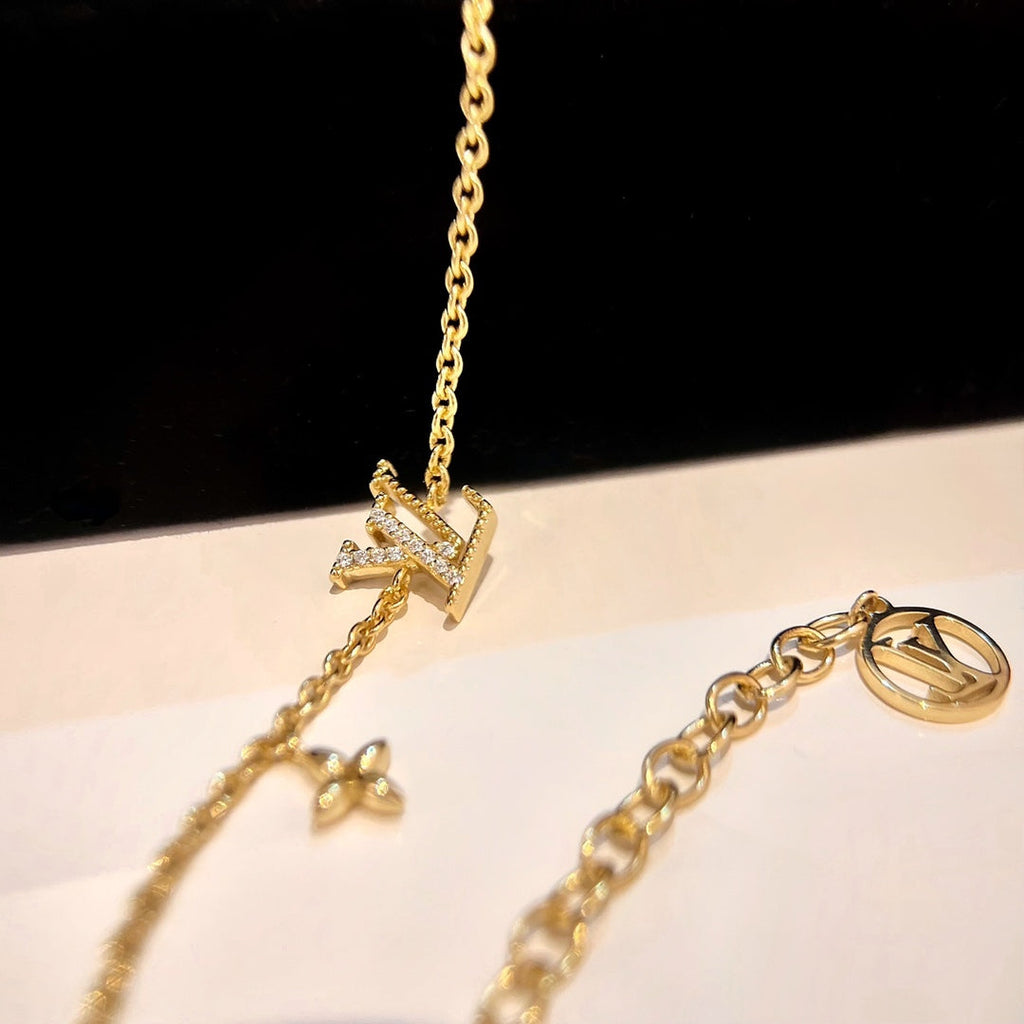 [BIJOUX]LOGO STAR MOTIF GOLD BRACELET