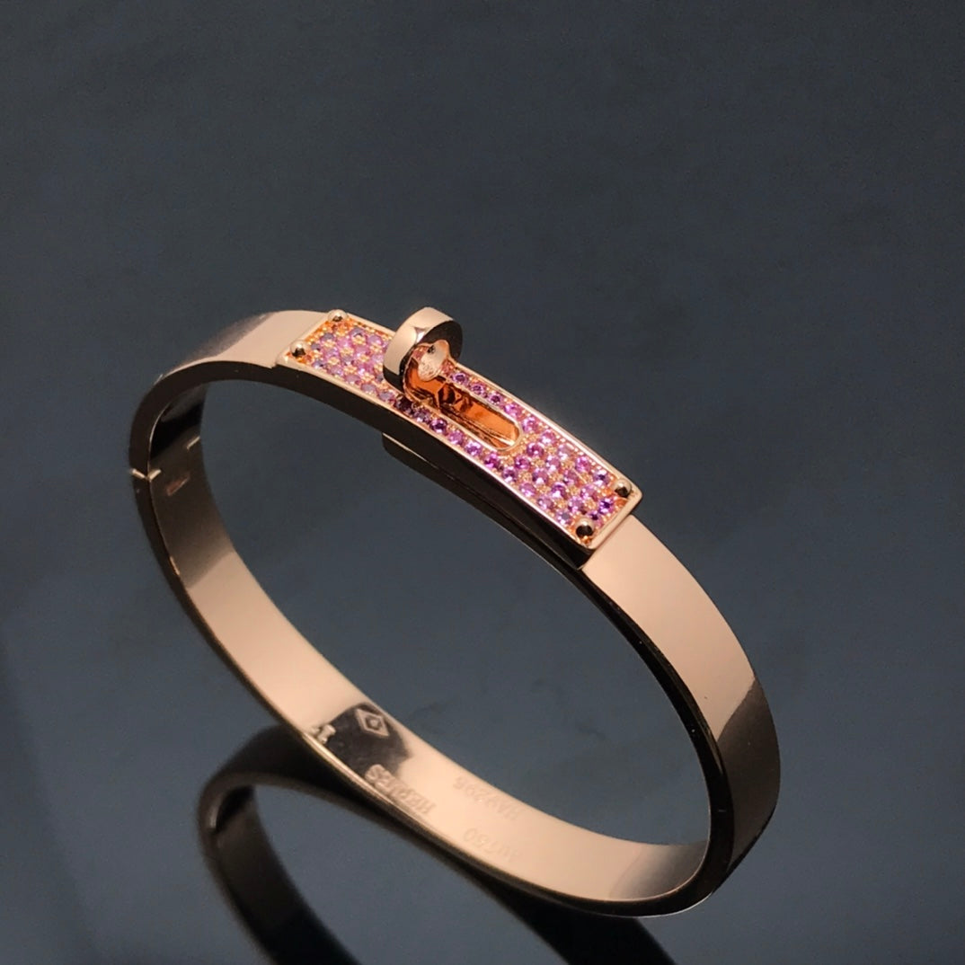 [BIJOUX]BRACELET KELLY DIAMANT ROSE