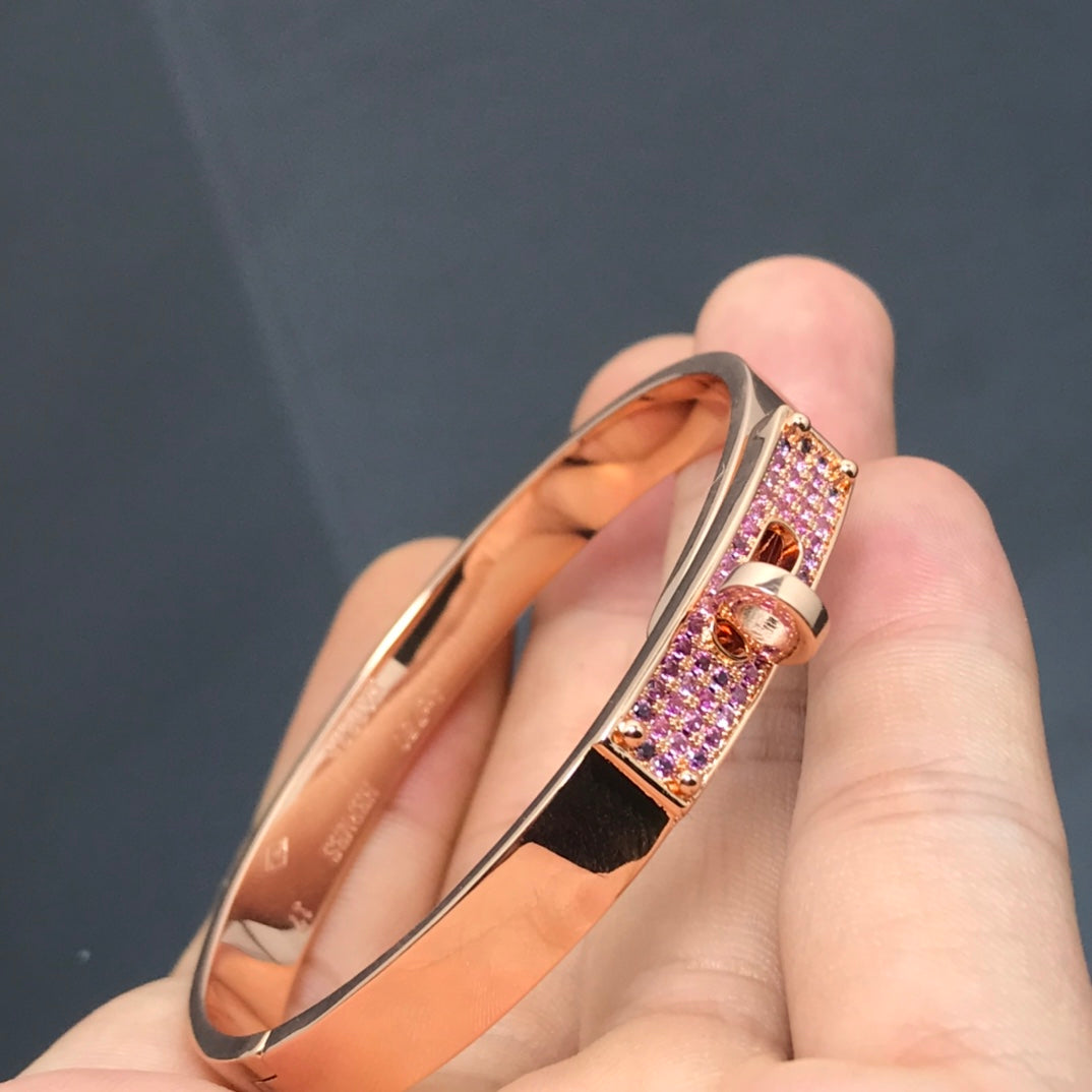[BIJOUX]BRACELET KELLY DIAMANT ROSE