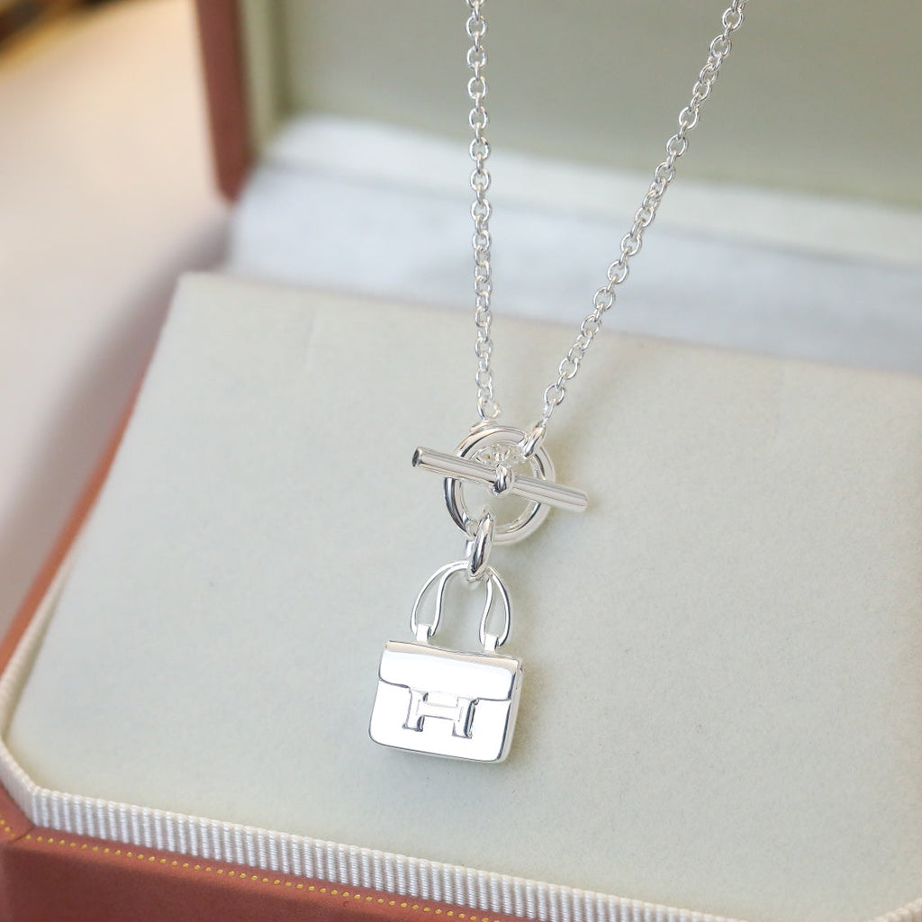 [BIJOUX]POP H PEDANT SILVER NECKLACE