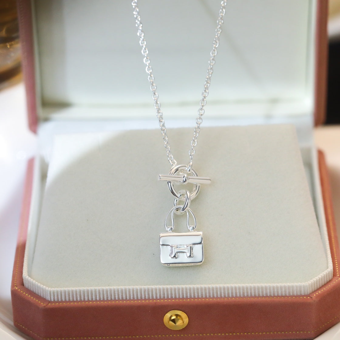 [BIJOUX]POP H PEDANT SILVER NECKLACE