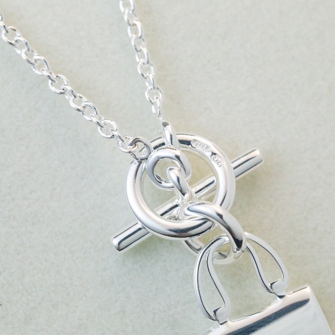[BIJOUX]POP H PEDANT SILVER NECKLACE