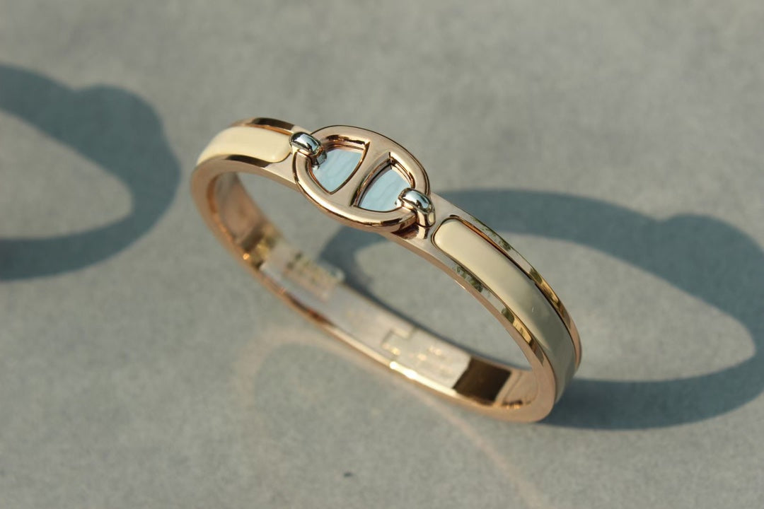 [BIJOUX]CLIC CHAINE PINK GOLD BRACELET