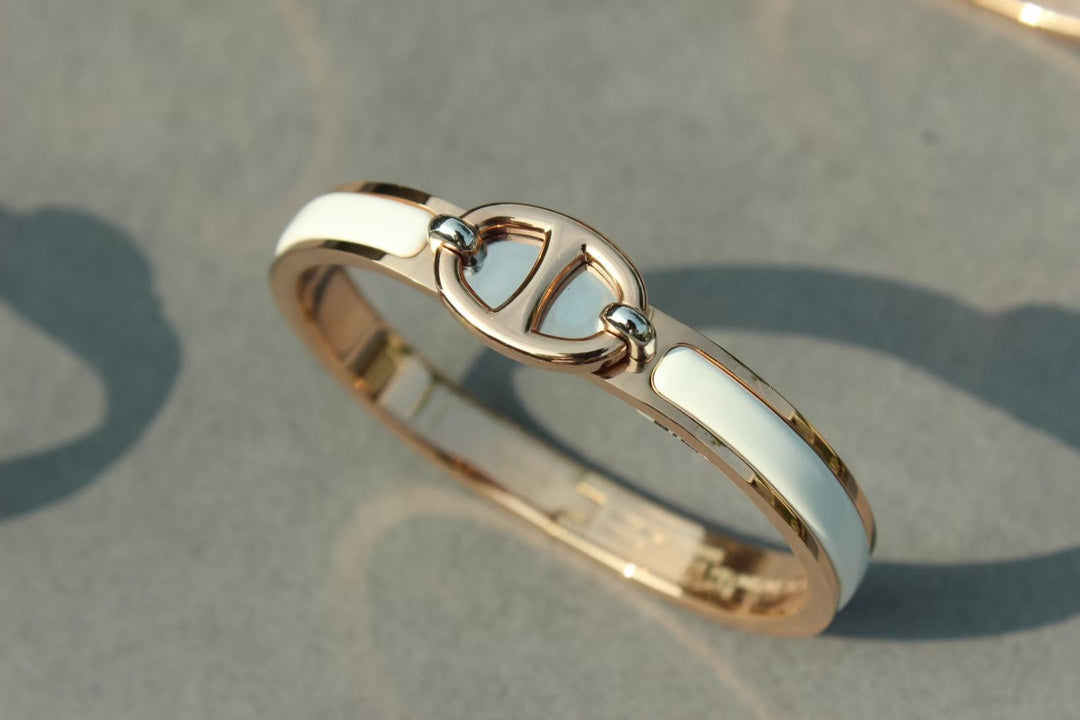 [BIJOUX]クリックチェーン ピンクゴールドブレスレット