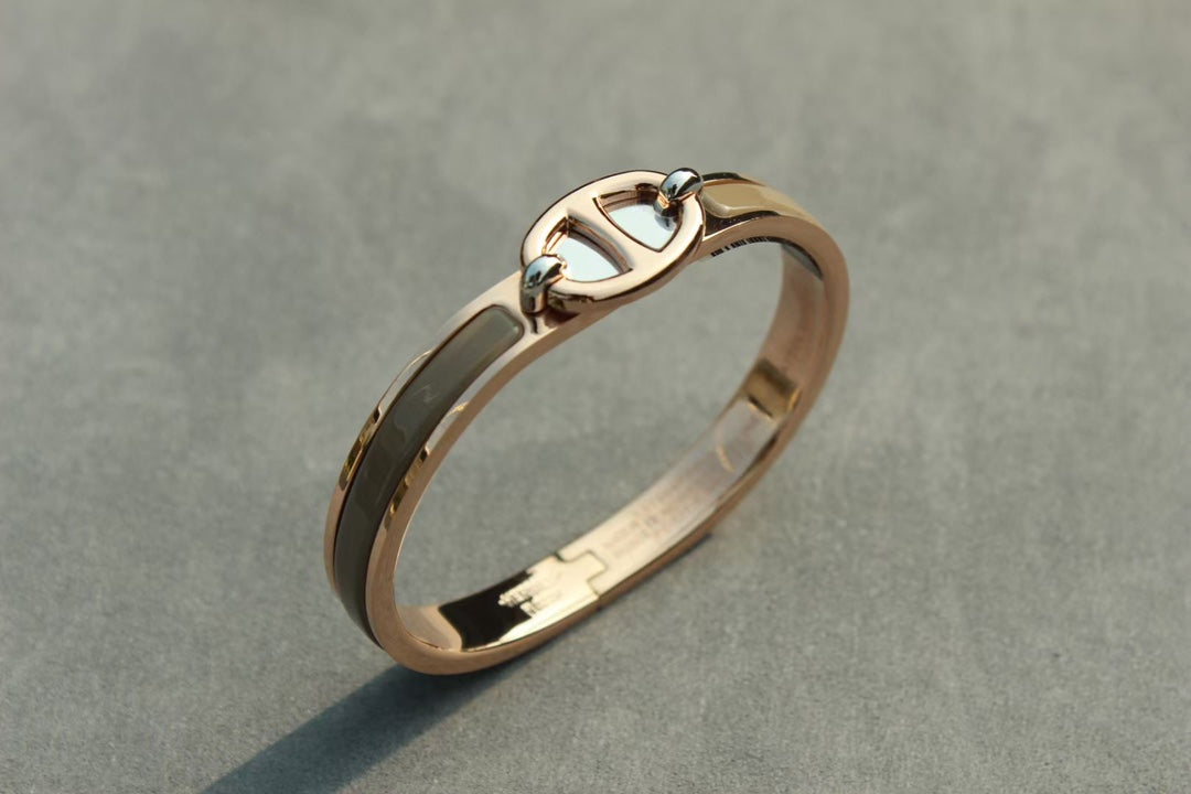 [BIJOUX]CLIC CHAINE PINK GOLD BRACELET