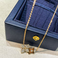 [BIJOUX]STAR BLOSSOM NECKLACE PINK GOLD DIAMONDS
