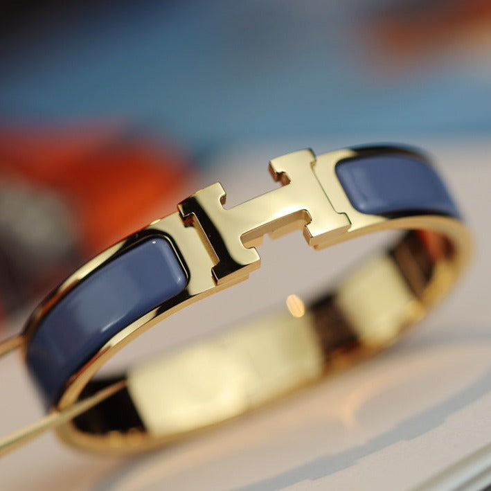 [BIJOUX]H BRACELET 12MM BLUE GRAY