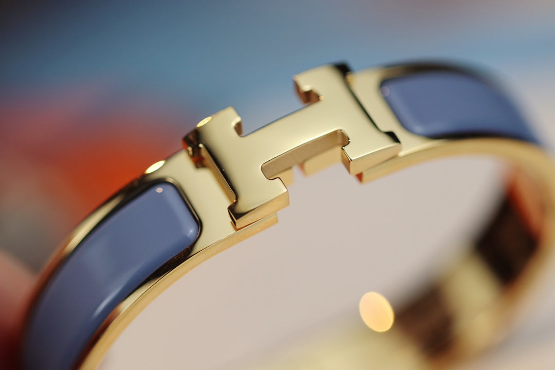 [BIJOUX]H BRACELET 12MM BLUE GRAY