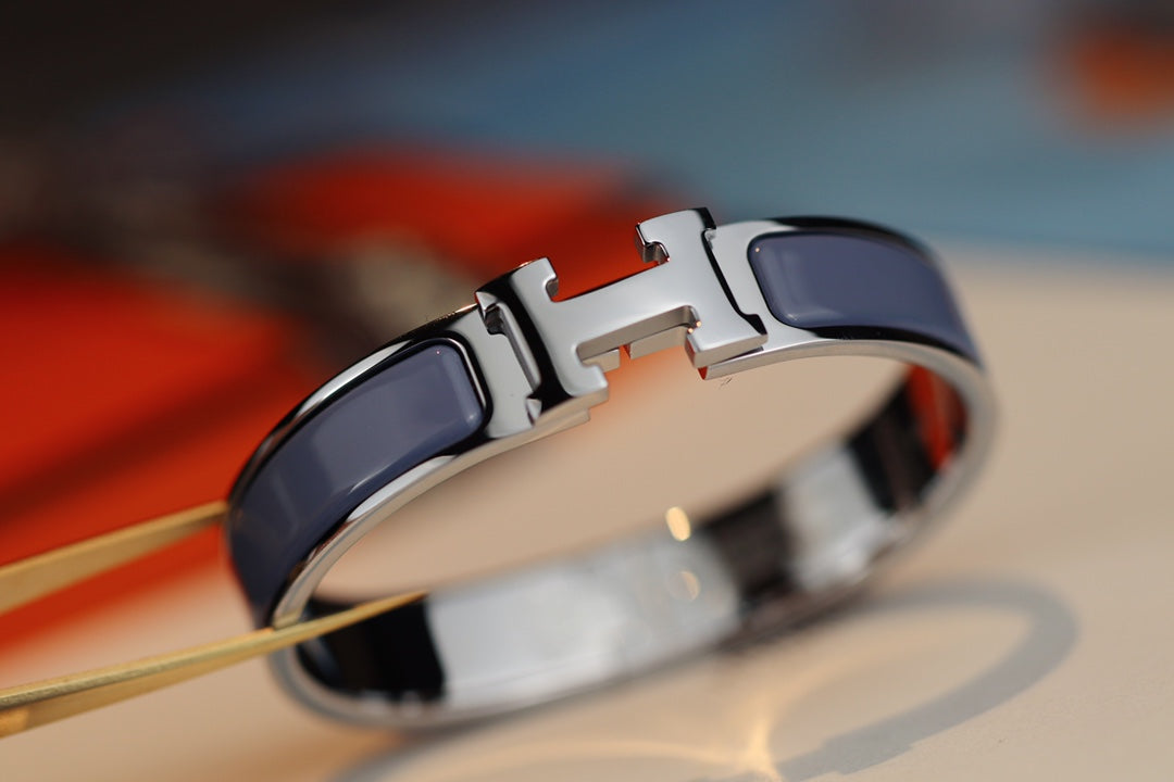 [BIJOUX]H BRACELET 12MM BLUE GRAY