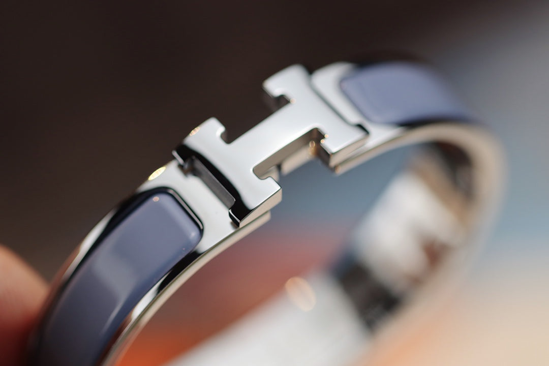 [BIJOUX]H BRACELET 12MM BLUE GRAY