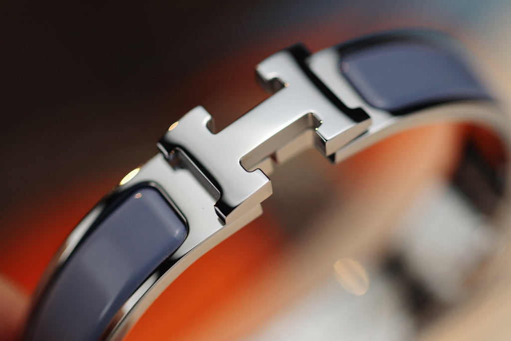 [BIJOUX]H BRACELET 12MM BLUE GRAY