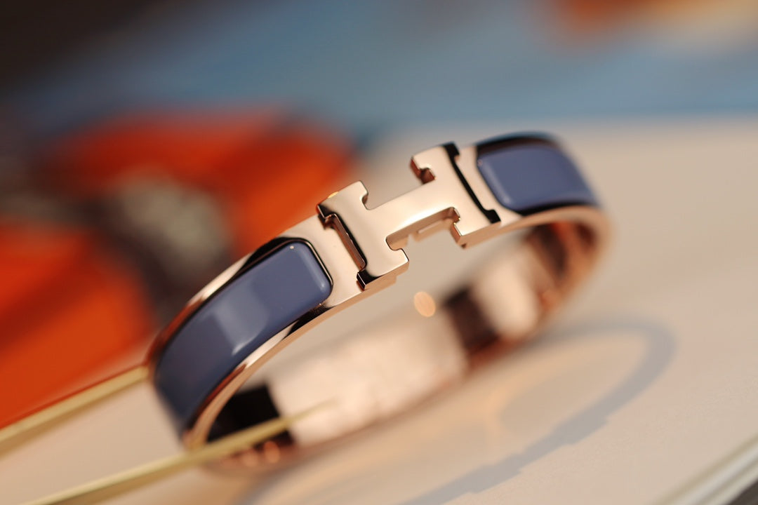 [BIJOUX]H BRACELET 12MM BLUE GRAY