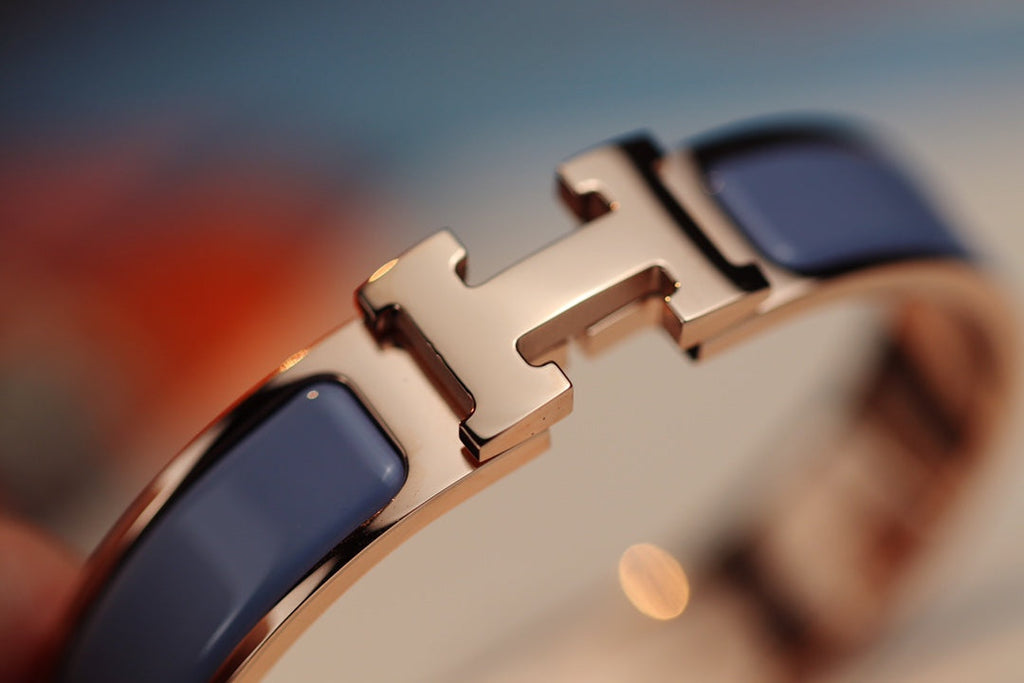 [BIJOUX]H BRACELET 12MM BLUE GRAY