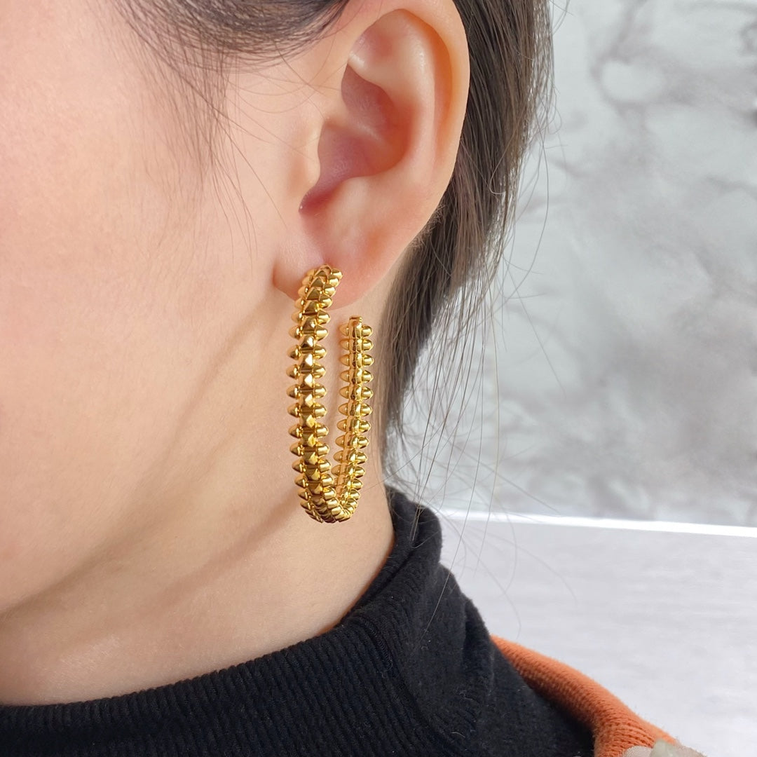 [BIJOUX]CLASH HOOP EARRINGS