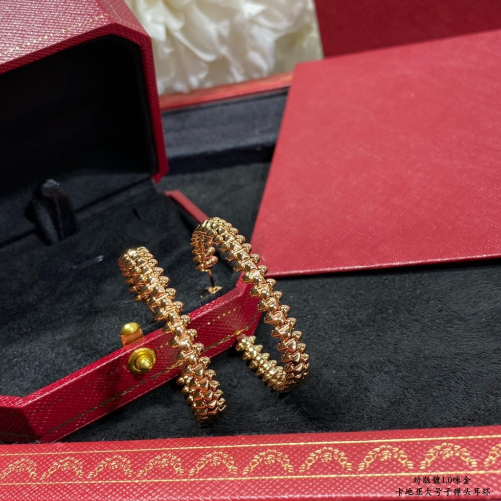 [BIJOUX]CLASH LARGE HOOP EARRINGS