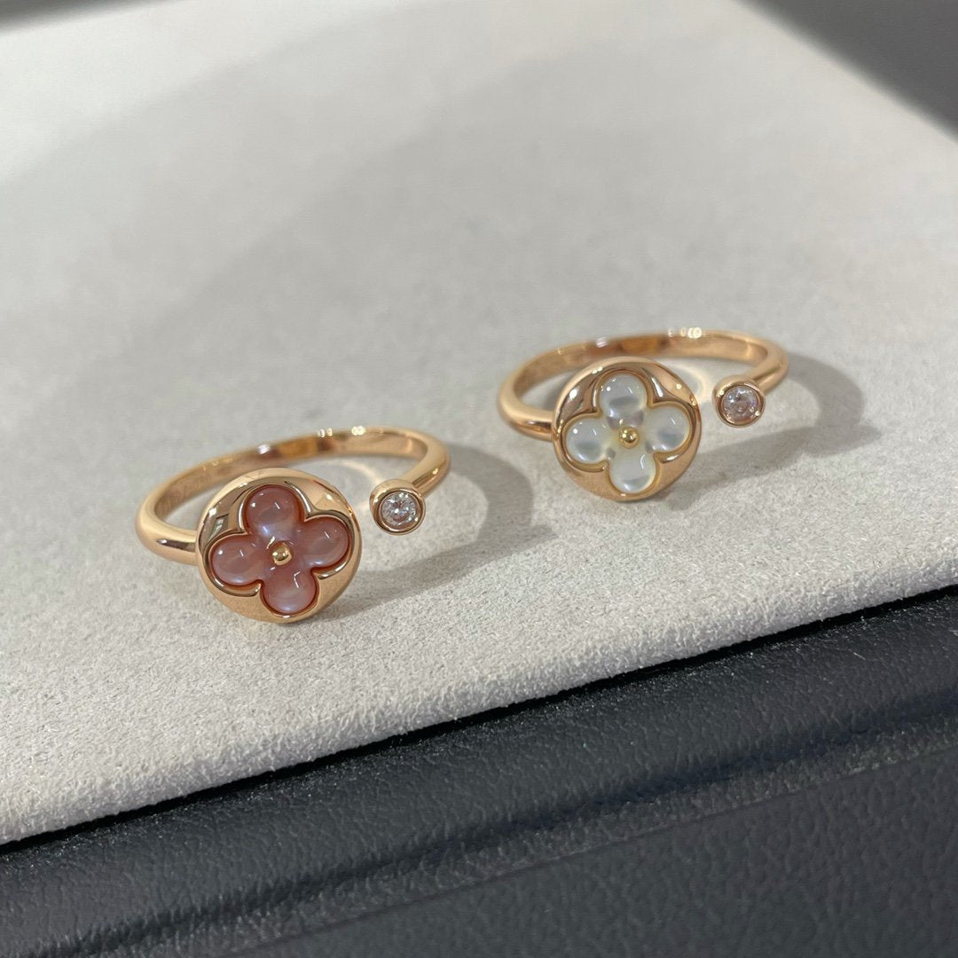[BIJOUX]SUN 1 DIAMOND PINK MOP RING