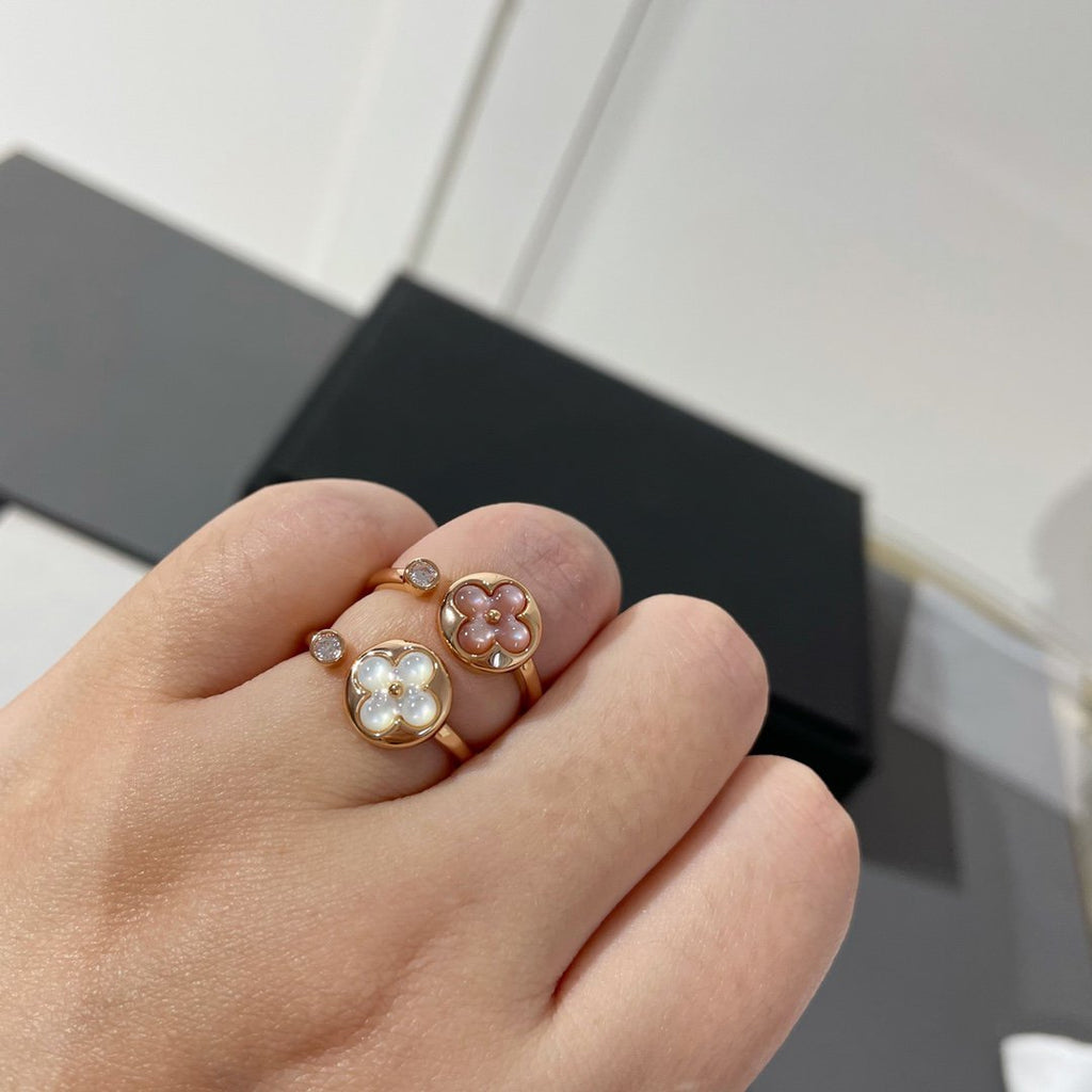 [BIJOUX]SUN 1 DIAMOND PINK MOP RING