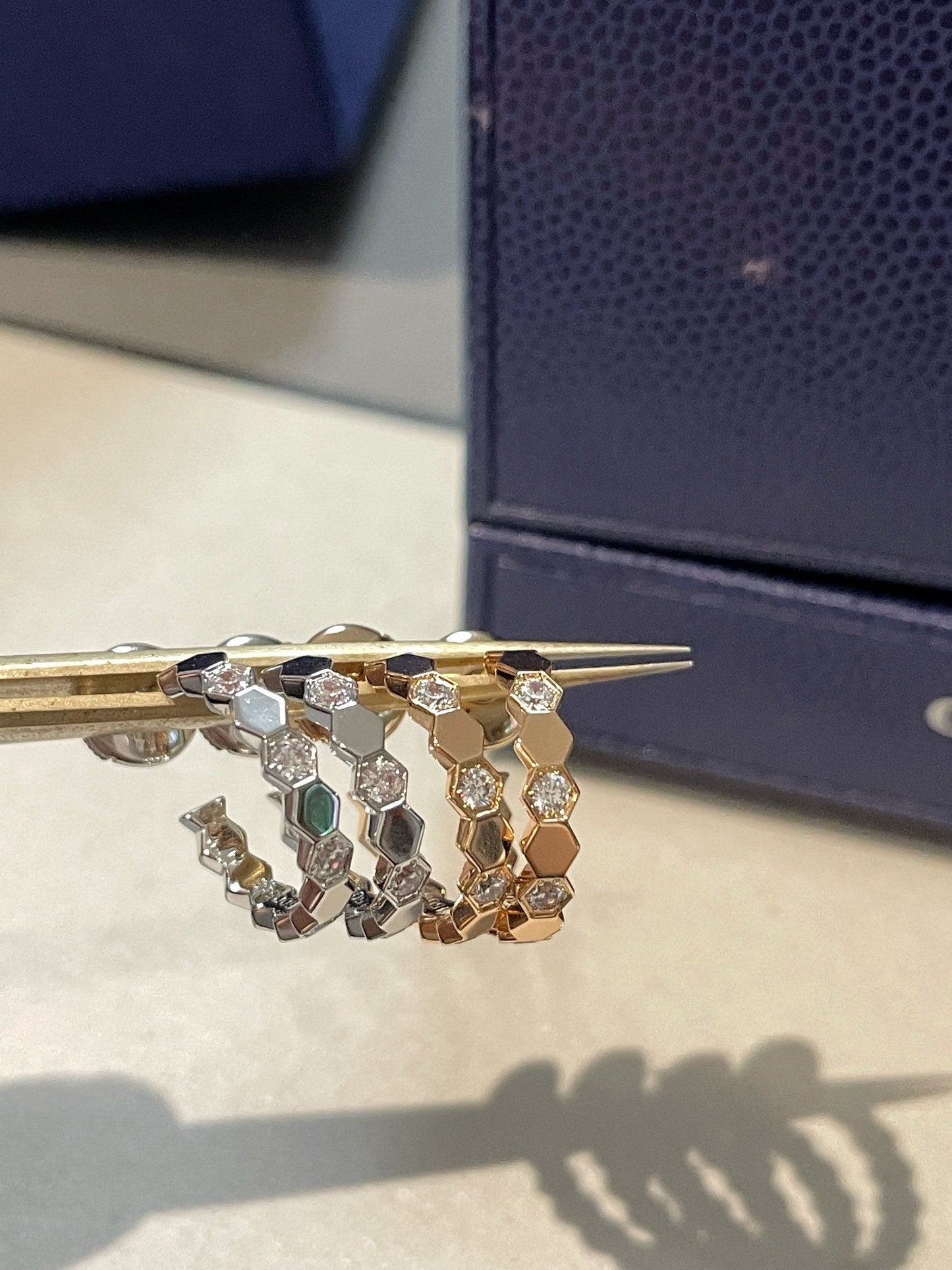 [BIJOUX]Hollow Design Four-Leaf Clover Flower Shape Ring