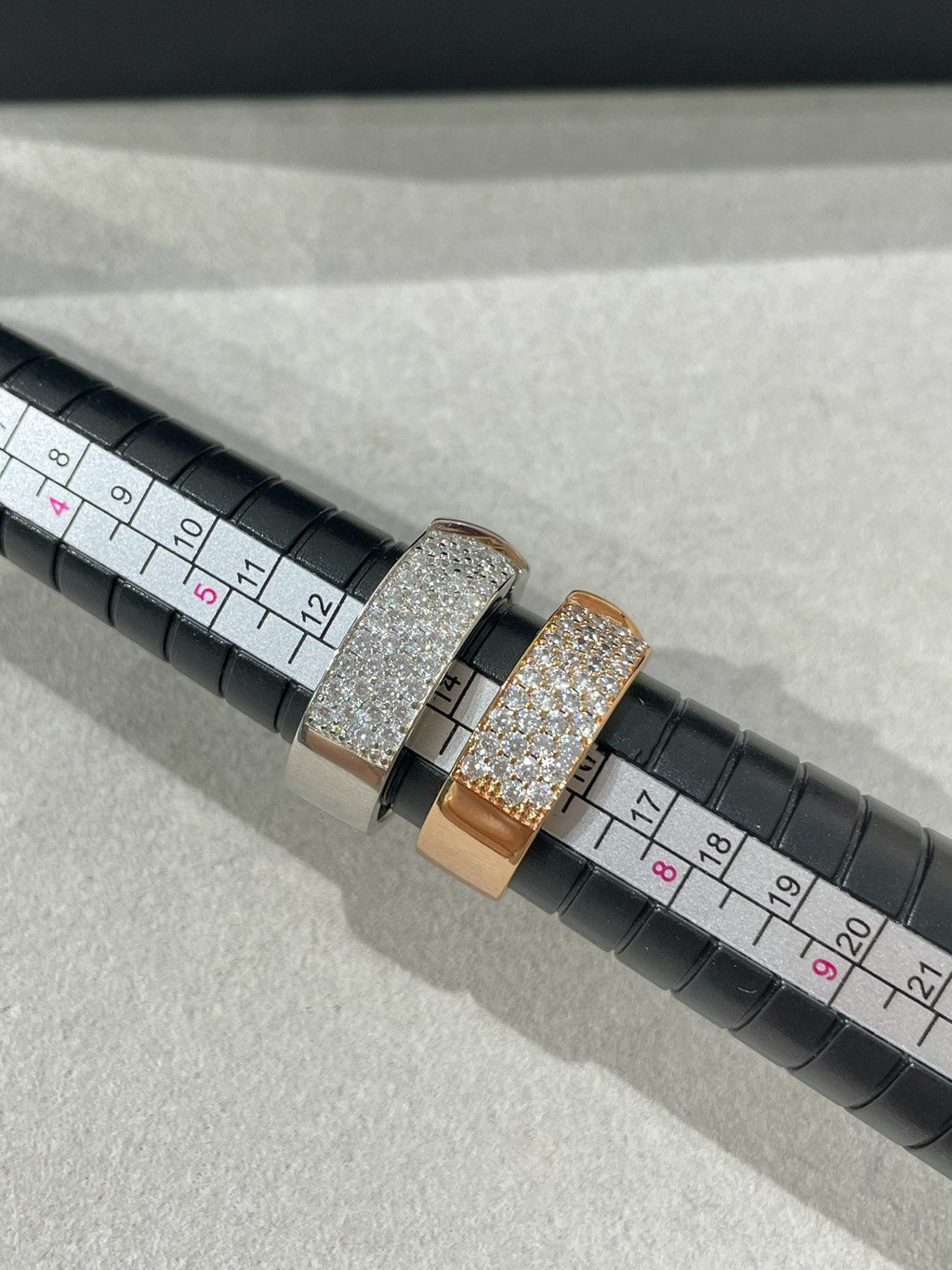 [BIJOUX]LIENS EVIDENCE PINK GOLD DIAMOND PAVED RING