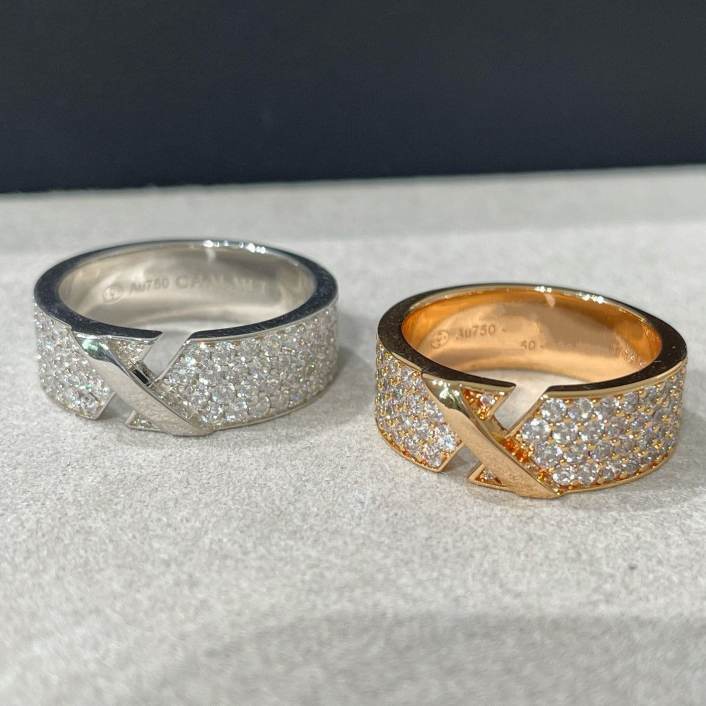 [BIJOUX]LIENS EVIDENCE BAGUE PAVÉE DE DIAMANTS EN OR ROSE