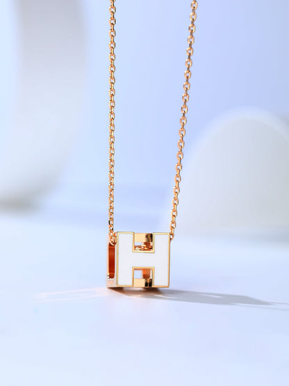 [BIJOUX]H CAGE PINK GOLD NECKLACE
