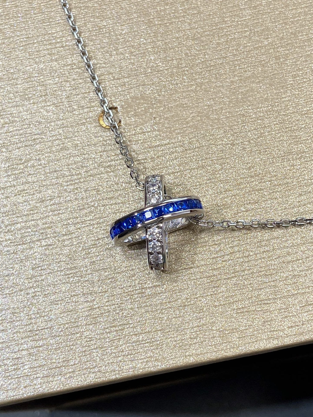 [BIJOUX]LIENS DIAMOND SILVER NECKLACE