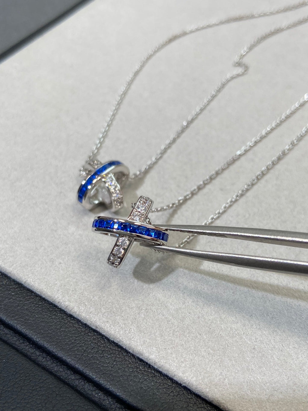 [BIJOUX]LIENS DIAMOND SILVER NECKLACE