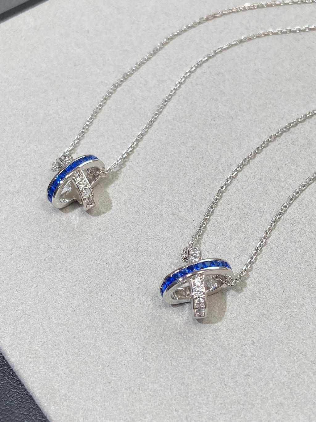 [BIJOUX]LIENS DIAMOND SILVER NECKLACE