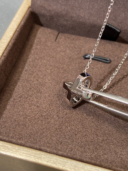 [BIJOUX]LIENS DIAMOND SILVER NECKLACE