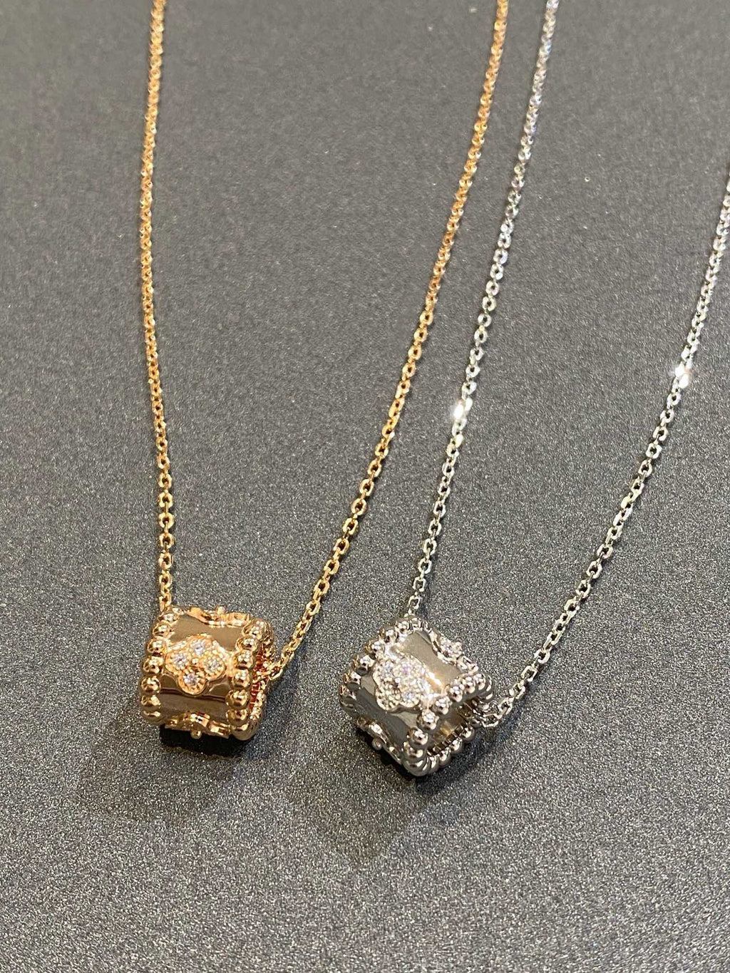 [BIJOUX]ペルレ ペンダント シブラー ダイヤモンド ネックレス