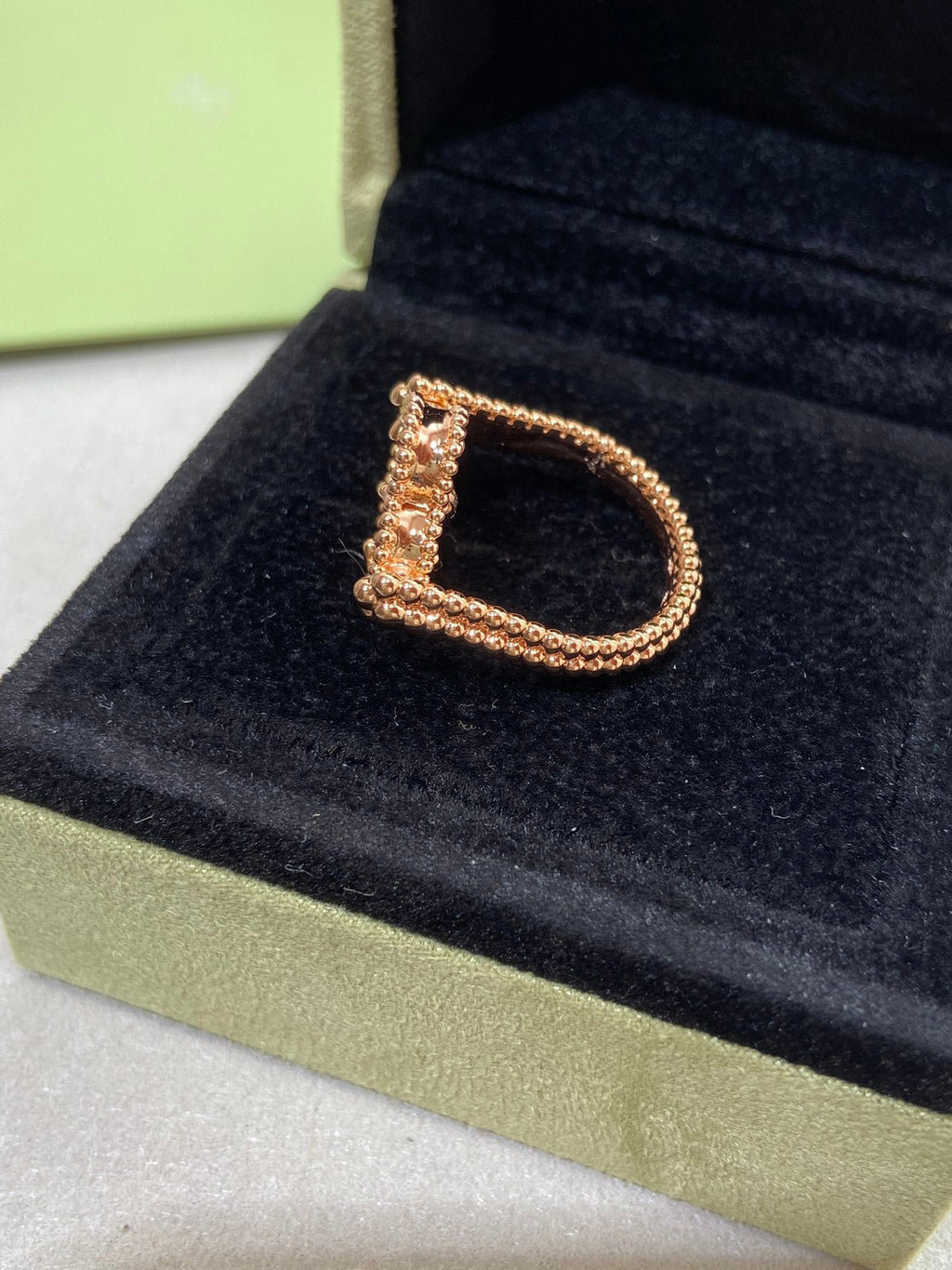 [BIJOUX]CLOVER RIVERSIBLE ROSE GOLD RING