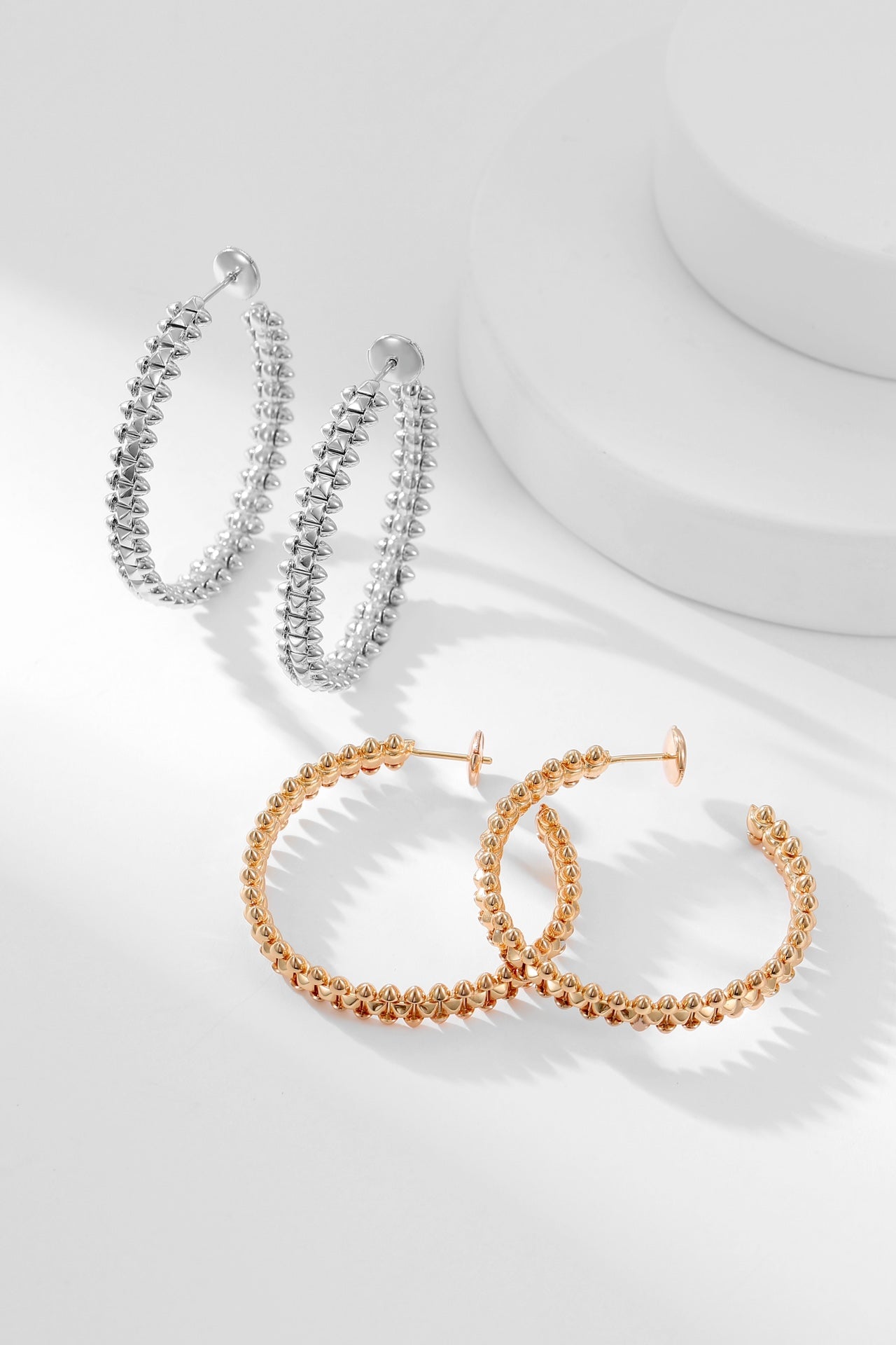 [BIJOUX]CLASH HOOP EARRINGS