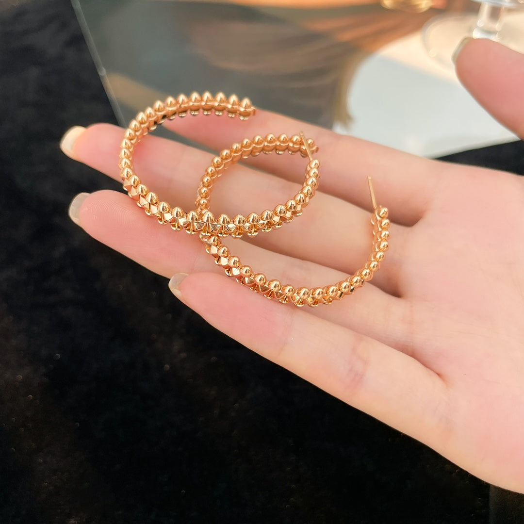 [BIJOUX]CLASH HOOP EARRINGS