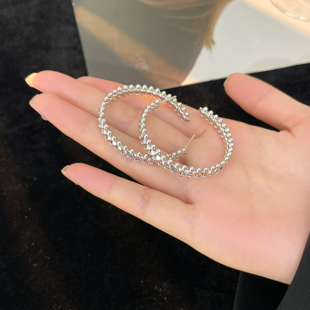 [BIJOUX]CLASH HOOP EARRINGS