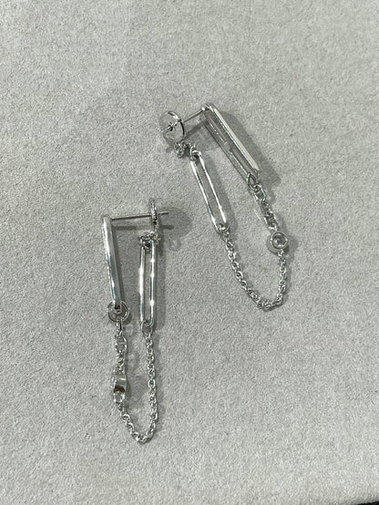 [BIJOUX]CHAINE CHAOS DIAMOND DROP EARRINGS