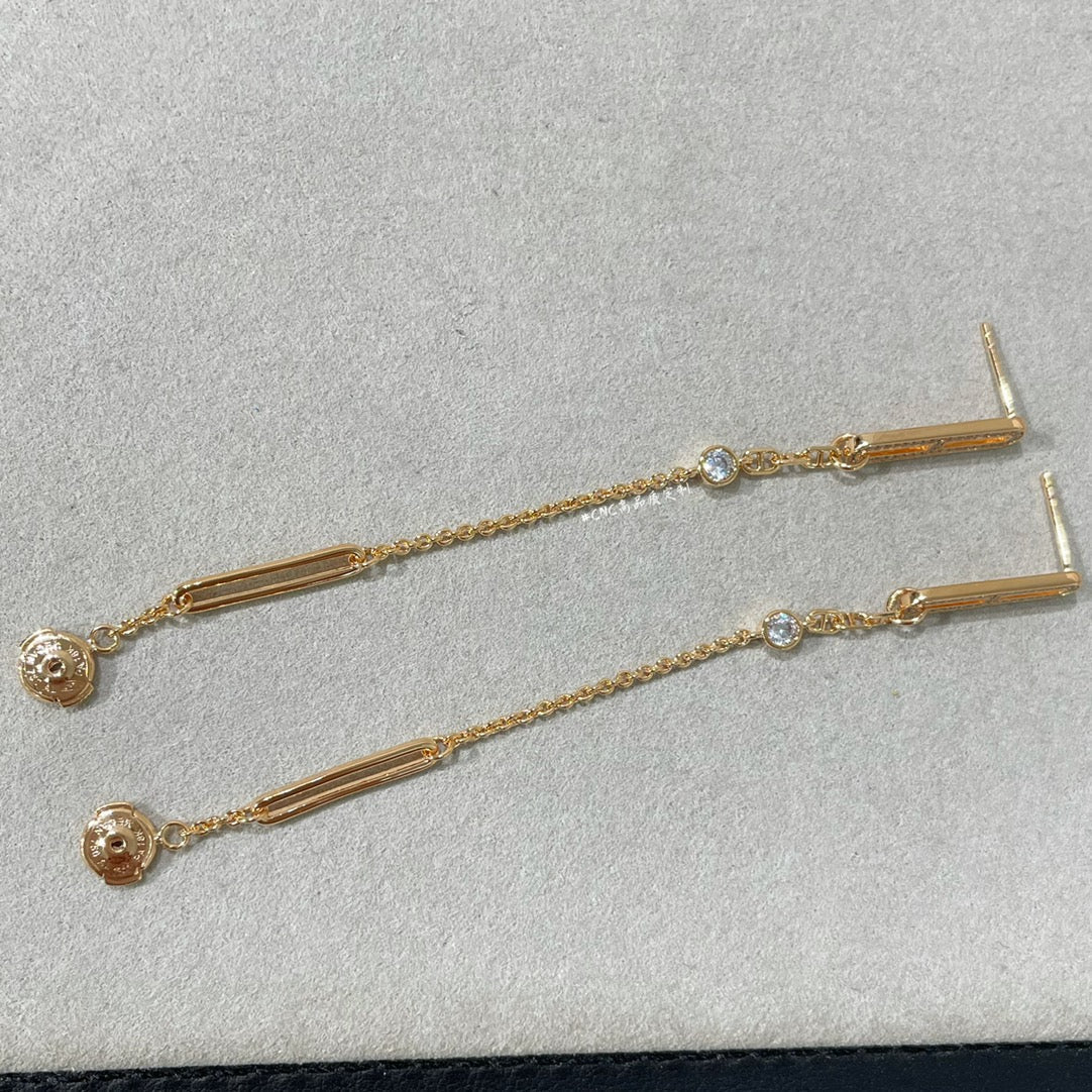 [BIJOUX]CHAINE CHAOS DIAMOND DROP EARRINGS