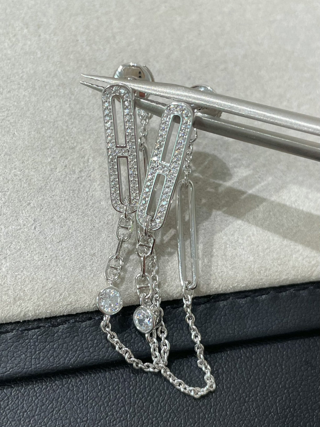 [BIJOUX]CHAINE CHAOS DIAMOND DROP EARRINGS