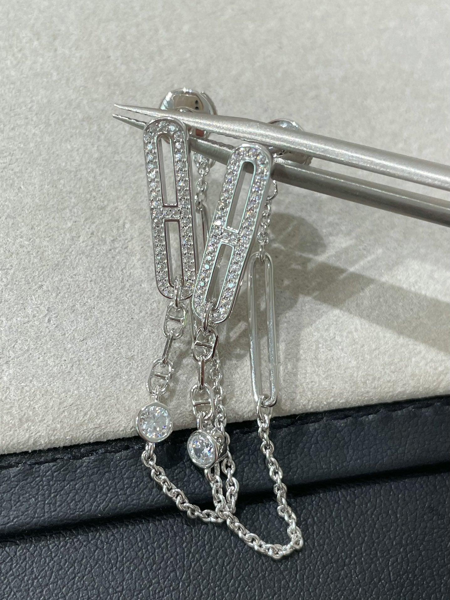 [BIJOUX]CHAINE CHAOS DIAMOND DROP EARRINGS