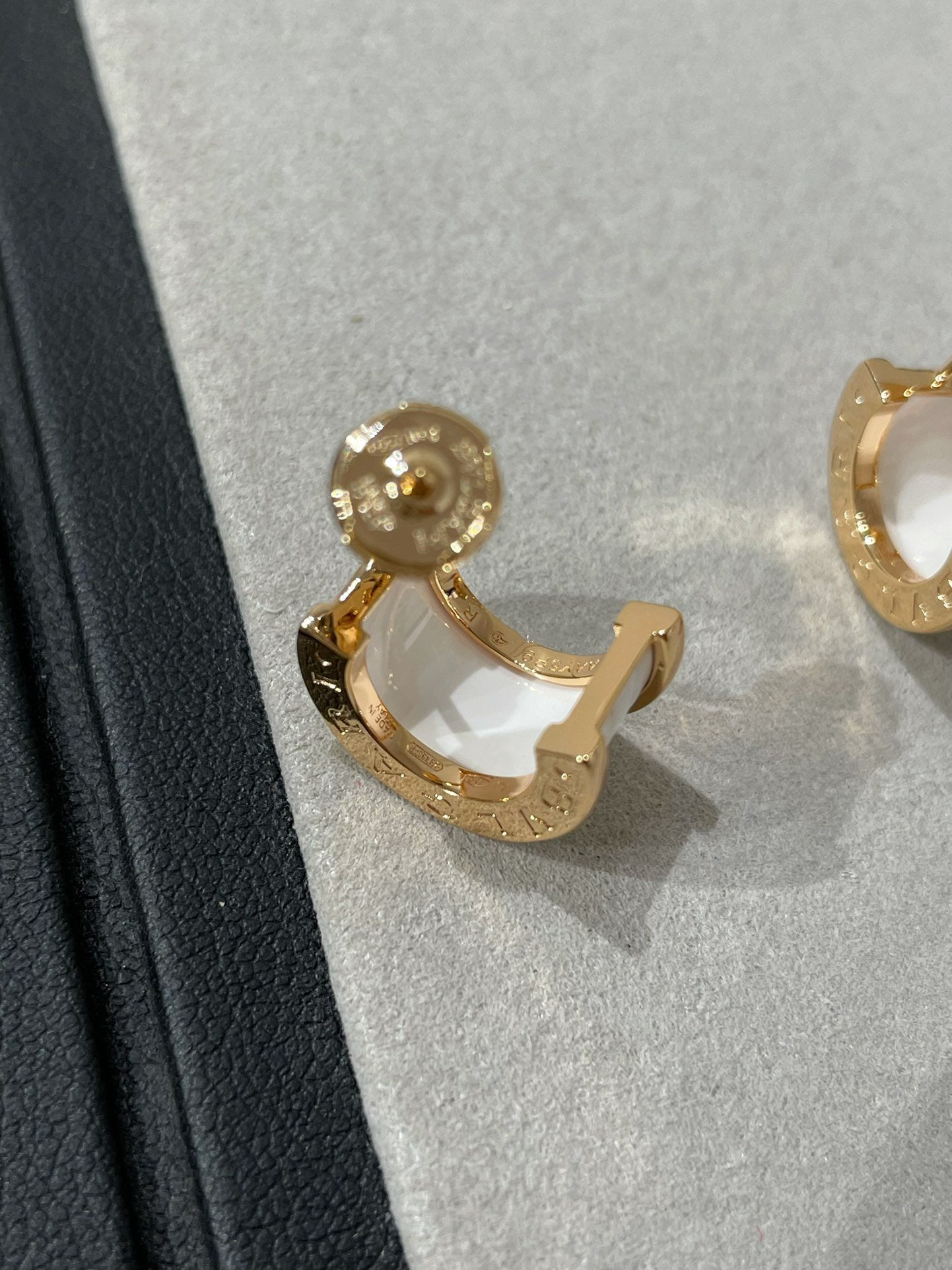 [BIJOUX]ZERO 1 PINK GOLD CERAMIC EARRINGS