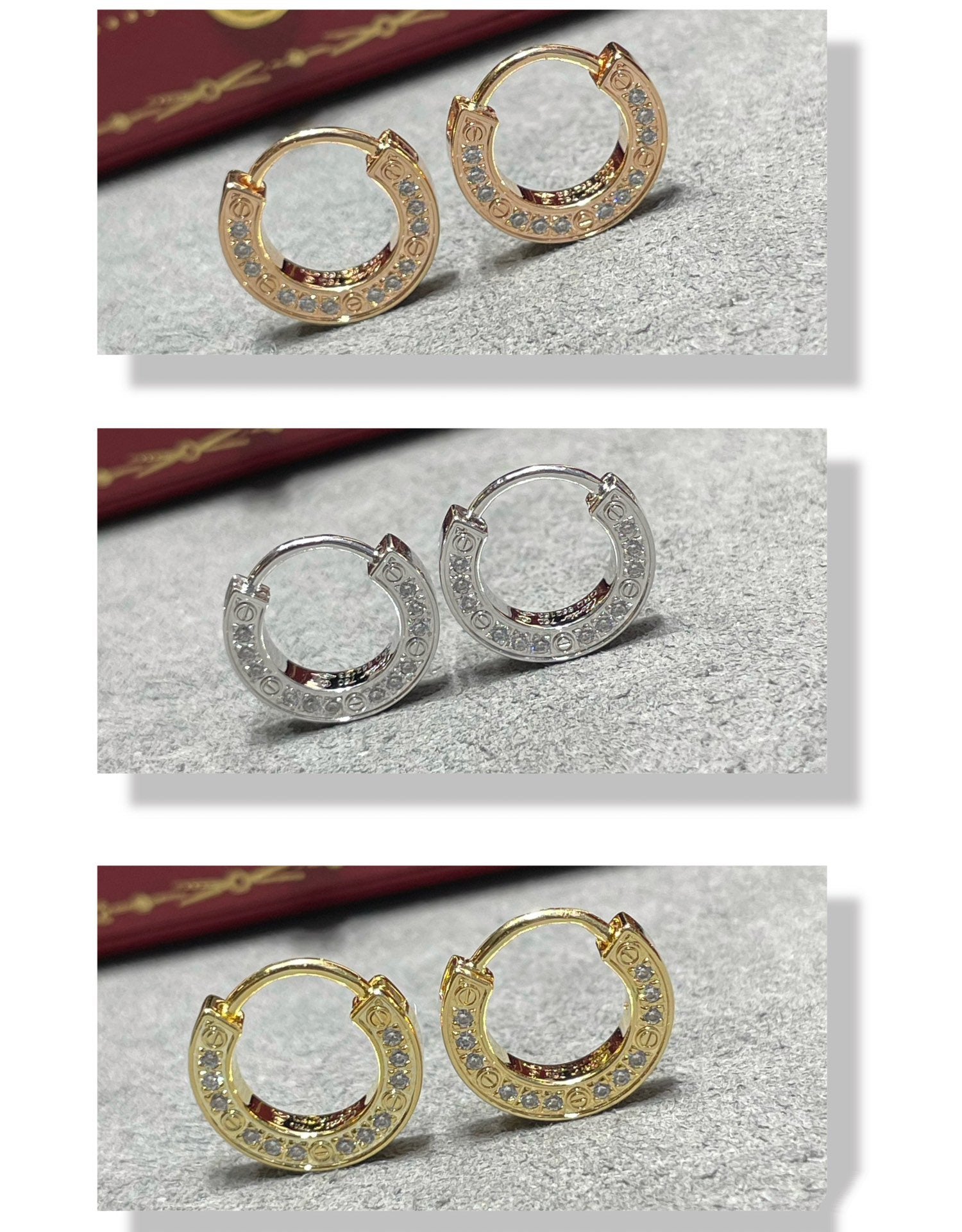 [BIJOUX]LOVE DIAMOND EARRINGS
